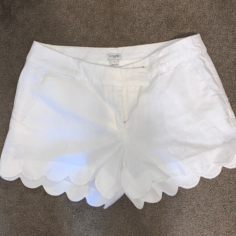 J. Crew Scalloped Shorts NWOT